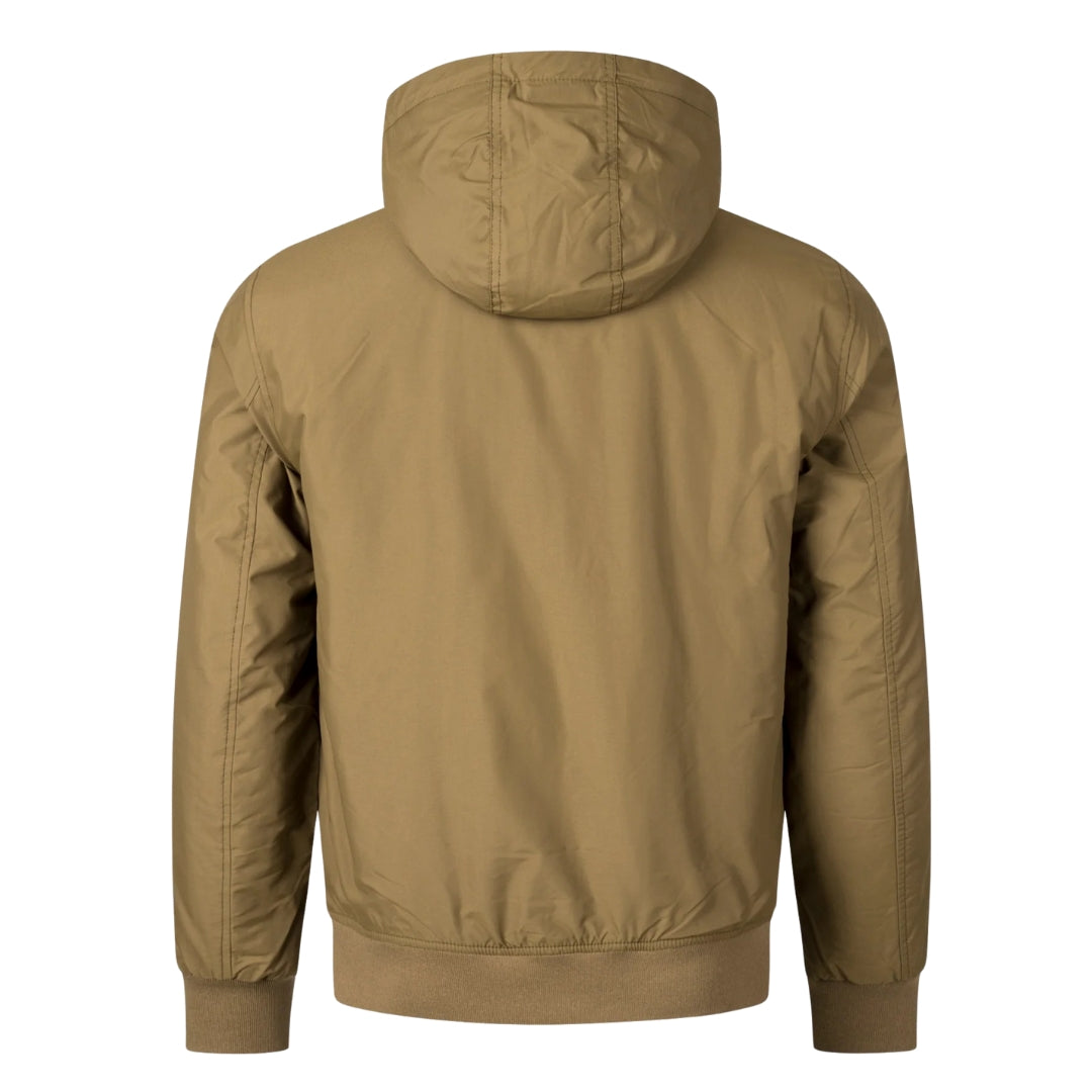 FRED PERRY J2585 P96 SHADED STONE PADDED HOODED BRENTHAM JACKET S