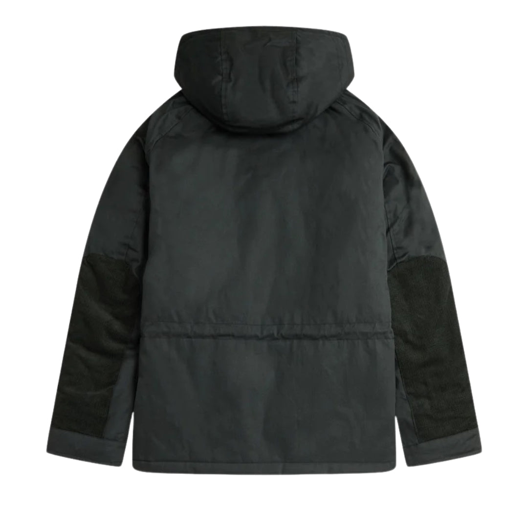 FRED PERRY J6505 Q20 NIGHT GREEN SHORT SNORKEL PARKA M