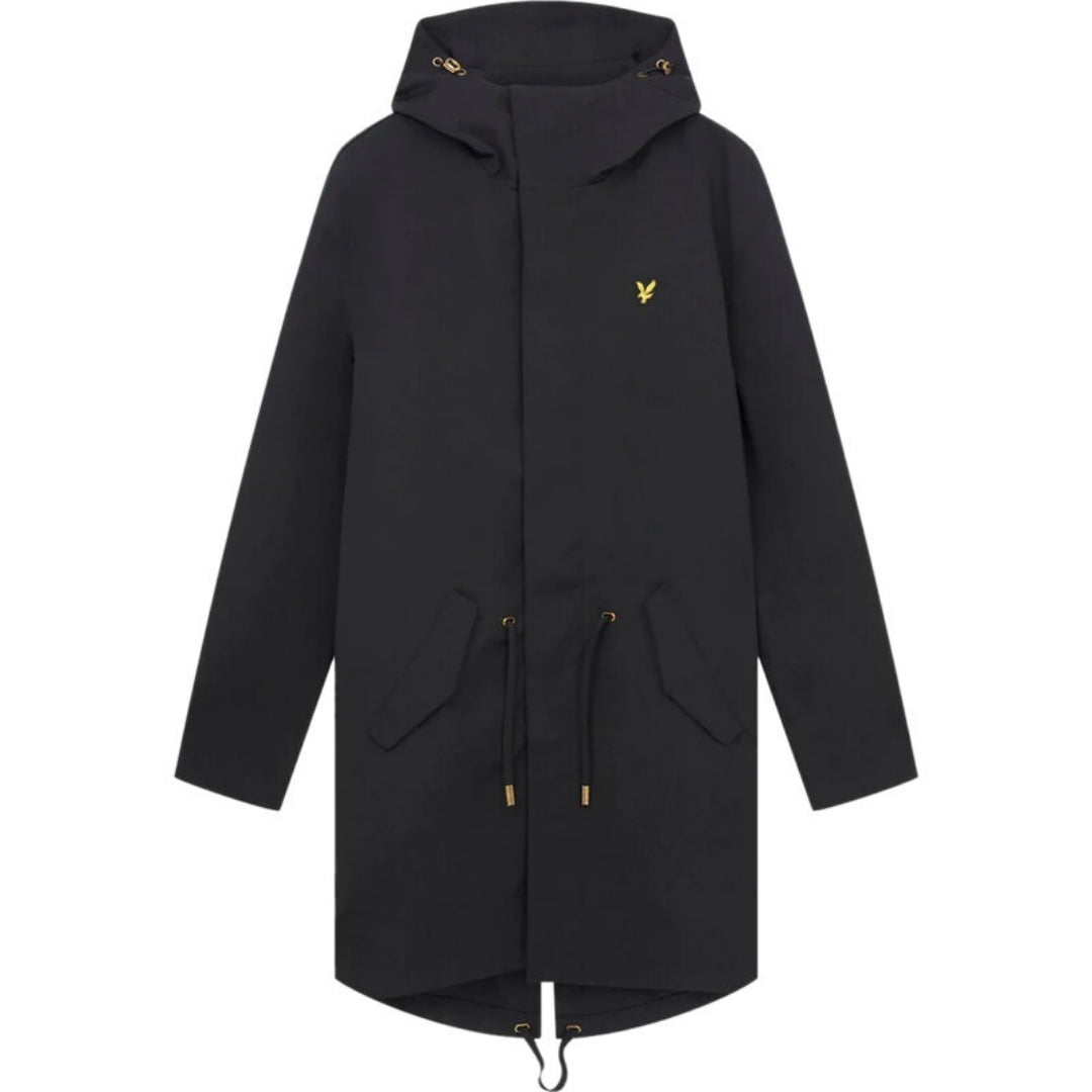 Lyle & Scott Black Bonded Parka Jacket