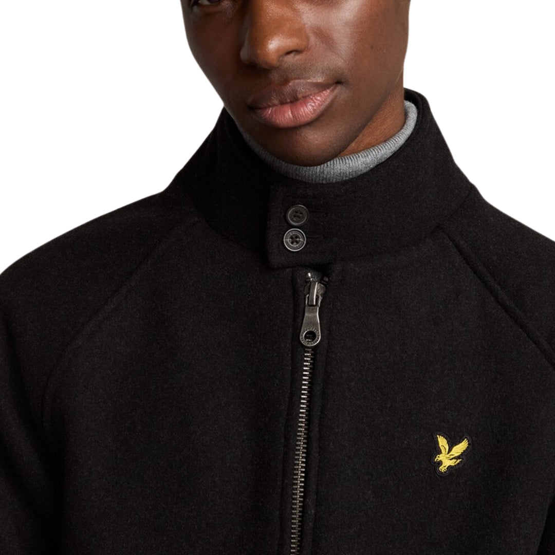 Lyle & Scott Double Face Wool Jet Black Jacket