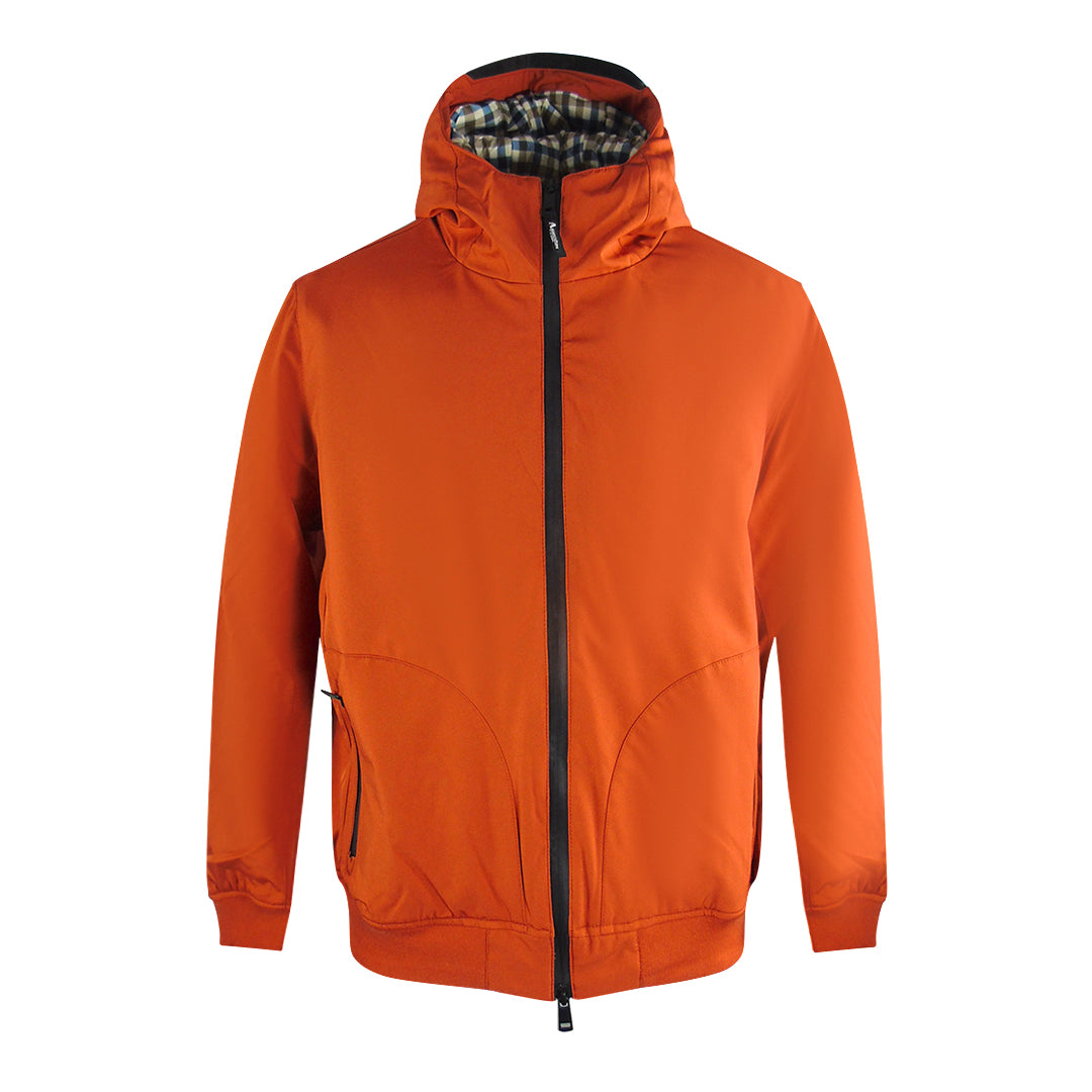Aquascutum Active Hooded Rust Orange Jacket