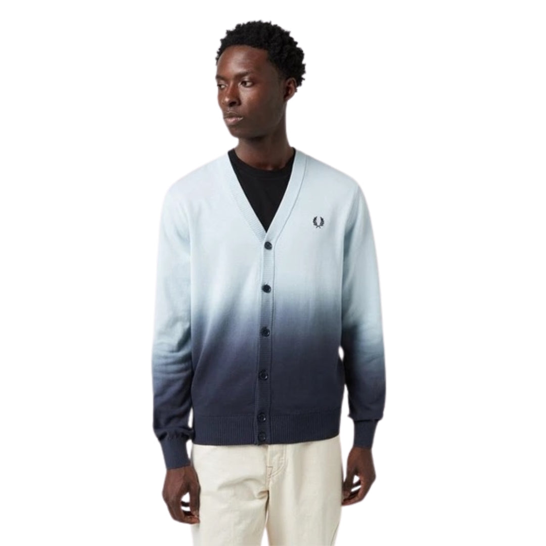FRED PERRY K5554 R30 LIGHT ICE OMBRE CARDIGAN S