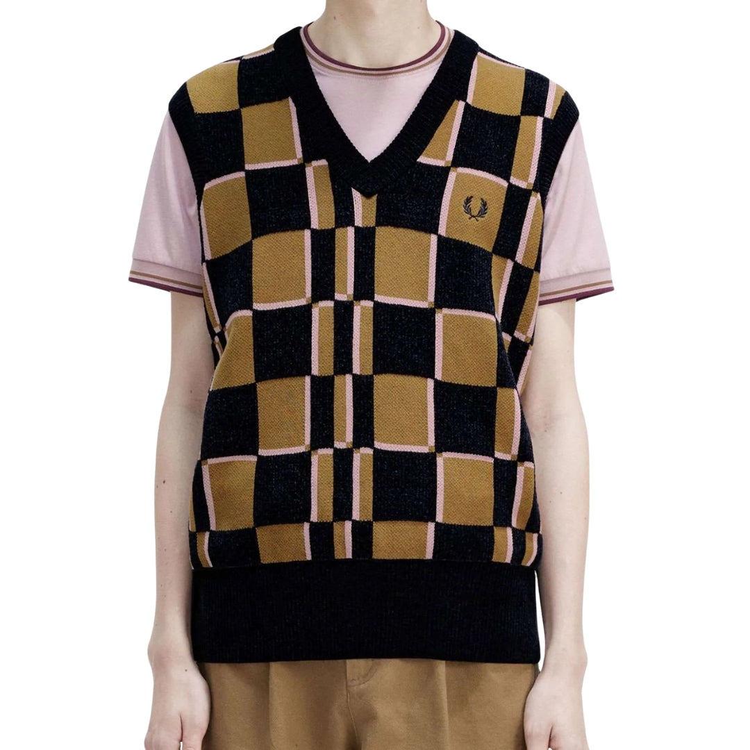 Fred Perry K6513 R83 Shaded Stone Tank Mens XS