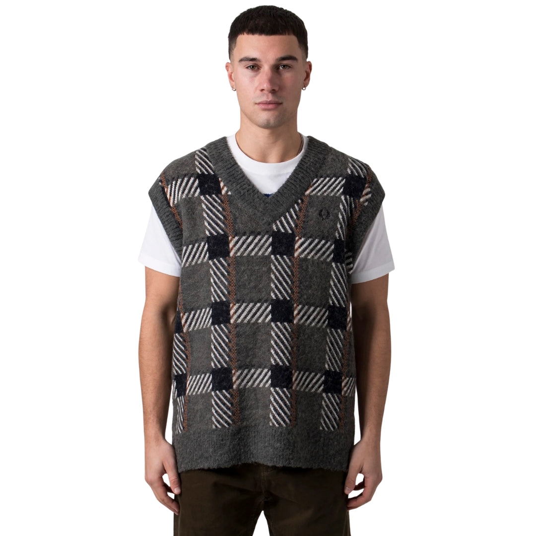 Fred Perry K6530 638 Field Green Tank Mens M