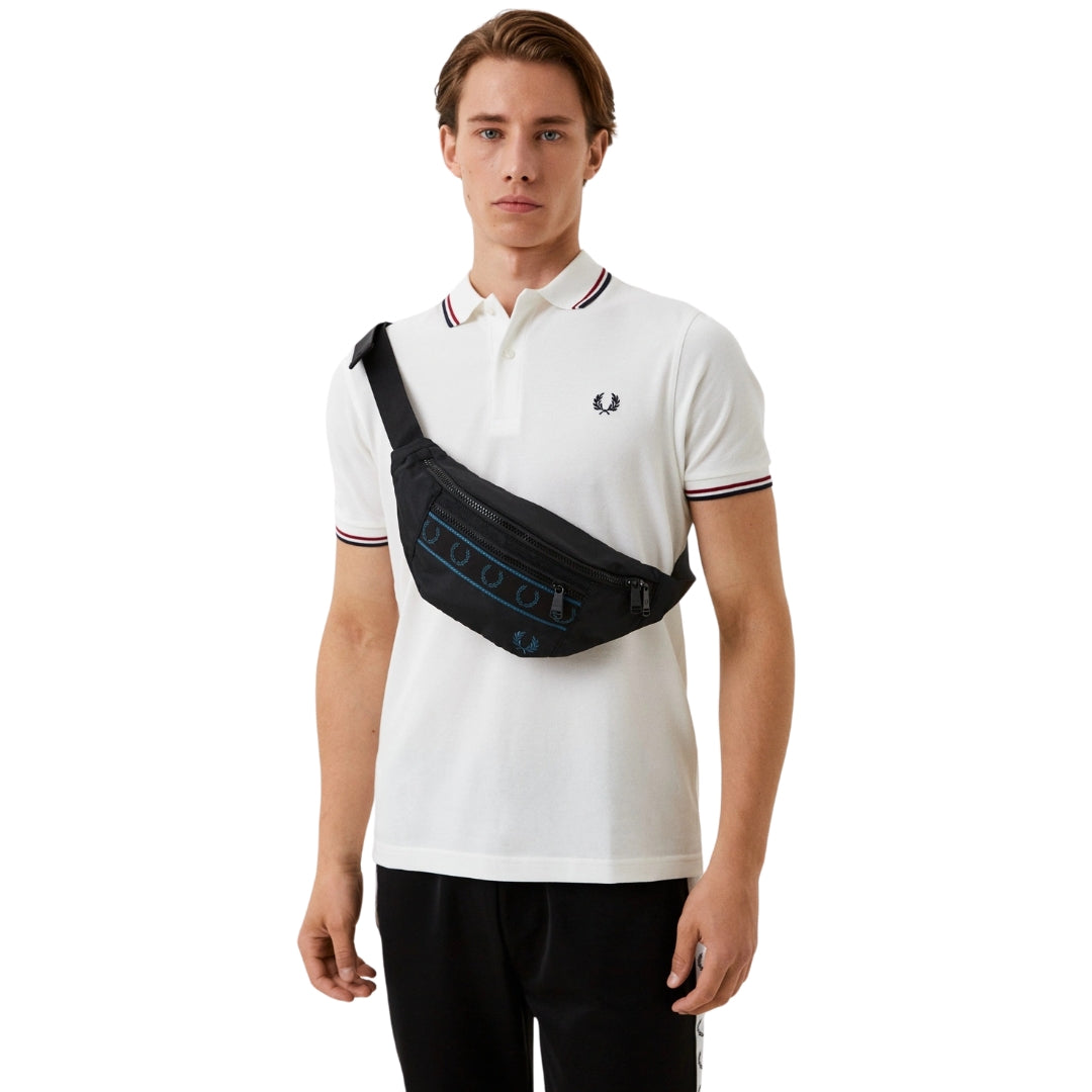 FRED PERRY L6270 102 BLACK CROSSBODY BAG One Size