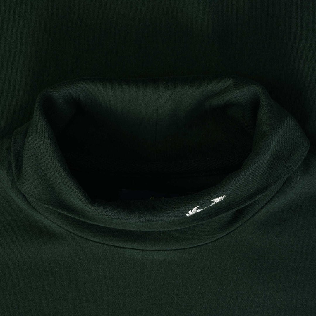 Fred Perry Night Green Roll Neck Long Sleeve T-Shirt S