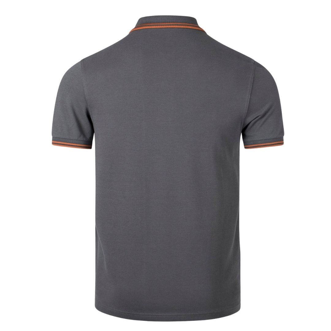 FRED PERRY M3600 U38 FIELD GREEN/NUT FLAKE TWIN TIPPED FRED PERRY POLOS HIRT XXL