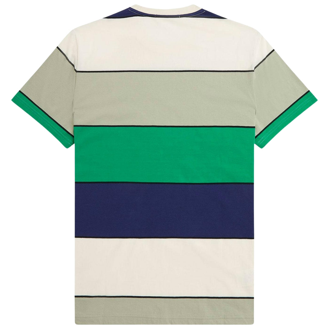 FRED PERRY M5608 M37 SEAGRASS BOLD STRIPE T-SHIRT M