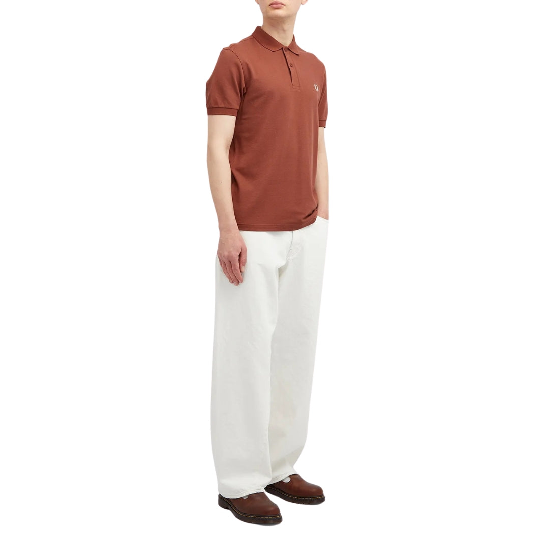 Fred Perry Classic Whisky Brown Polo Shirt M