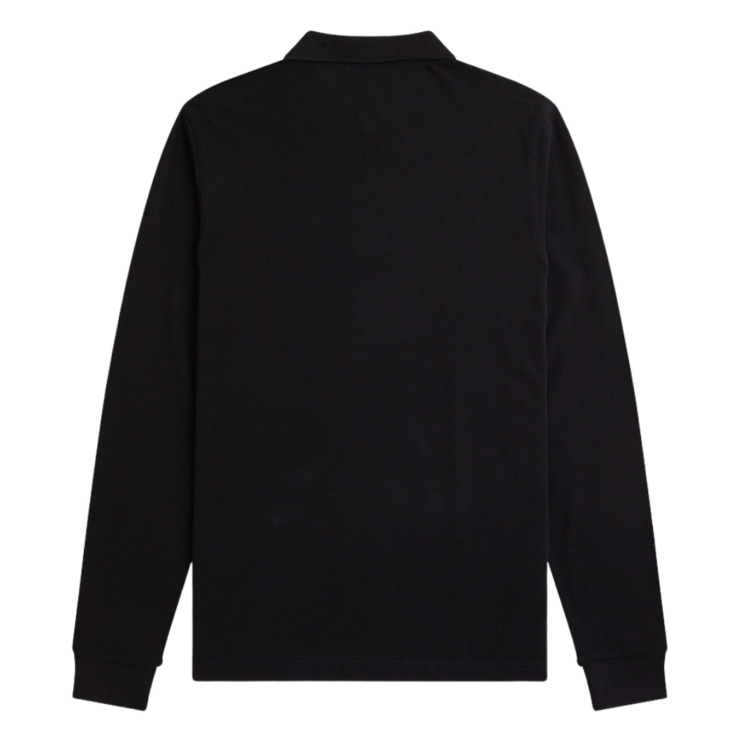 Fred Perry M6006 S76 Black Long Sleeved Polo Shirt Mens XXL