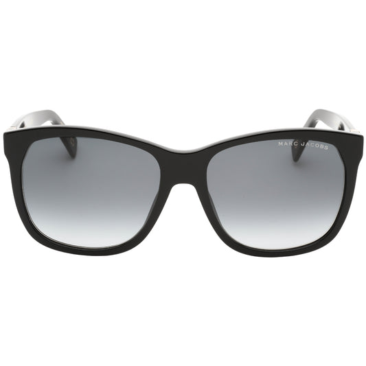 Marc Jacobs Grey Lensed Black Framed Sunglasses