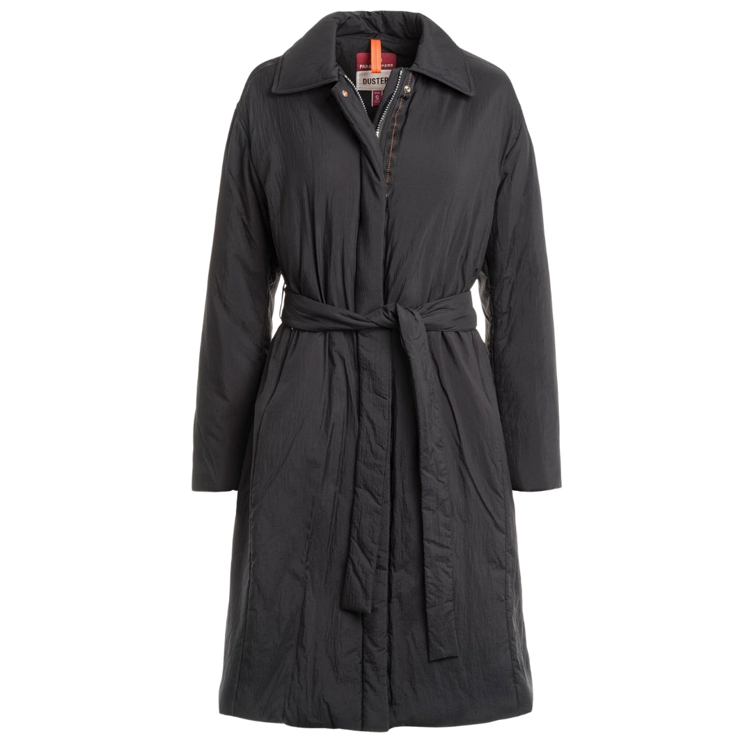 Parajumpers Millicent Black Padded Oversize Long Jacket