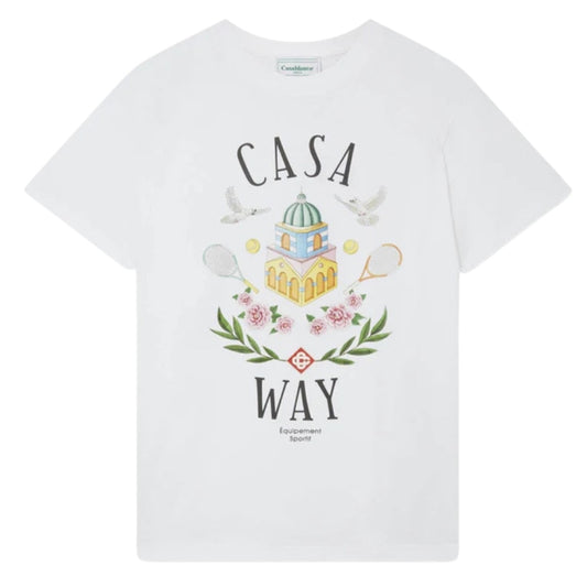 Casablanca Casa Way Design White T-Shirt S