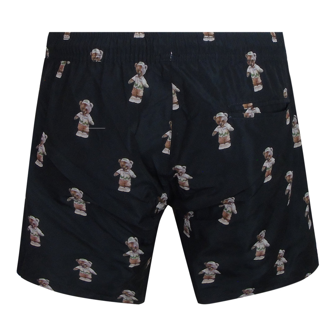 Philipp Plein Teddy Logo Medium Boardshort Black Swim Shorts L