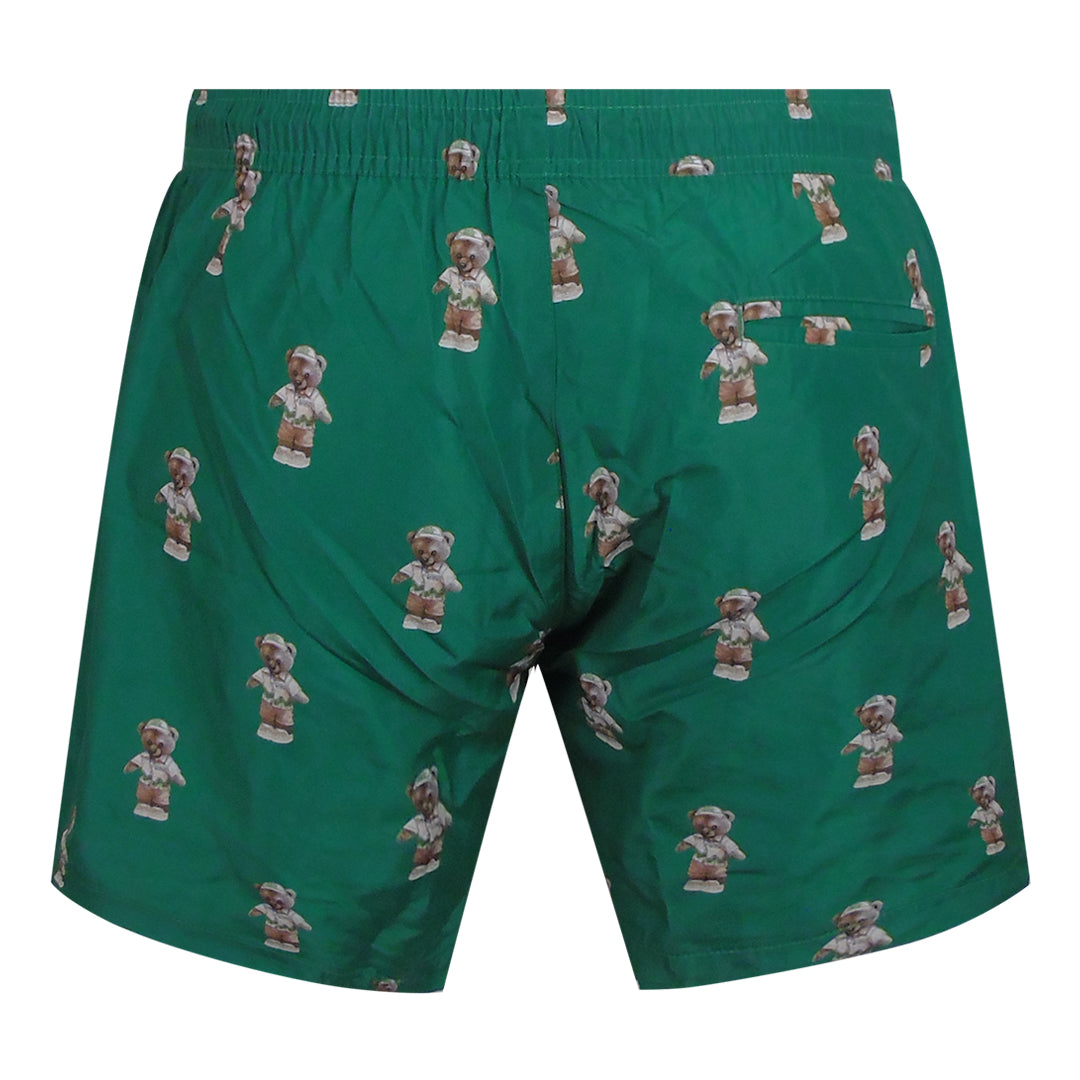 Philipp Plein Teddy Logo Medium Boardshort Green Swim Shorts L