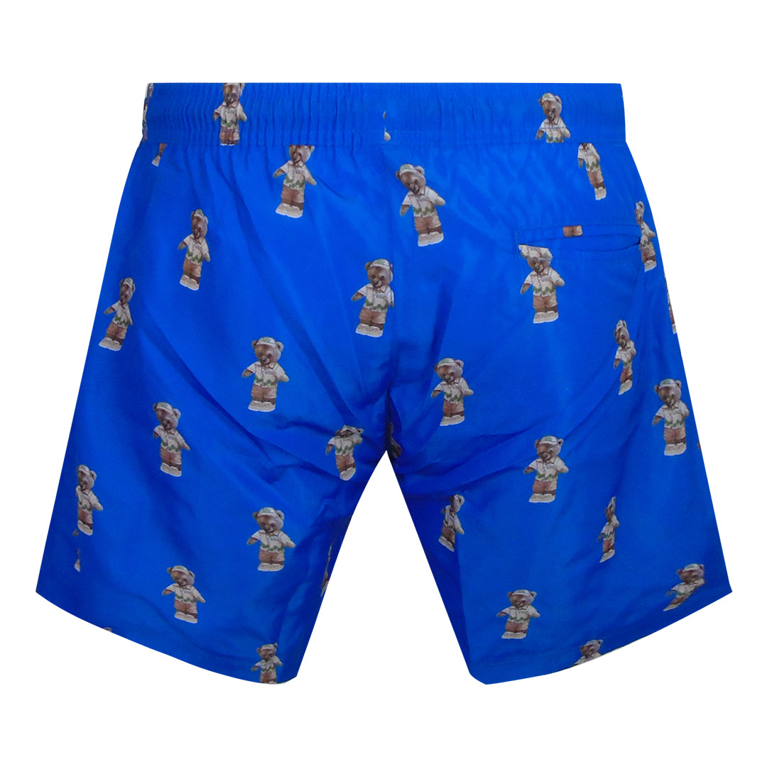 Philipp Plein Teddy Logo Medium Boardshort Dark Blue Swim Shorts L