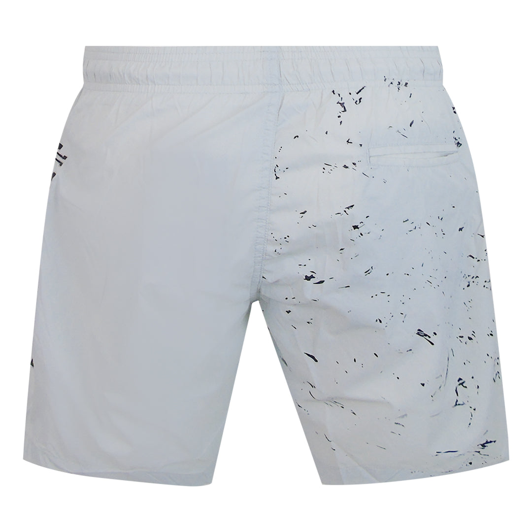 Plein Sport Water Tiger Logo Medium Boardshort Grey Swim Shorts