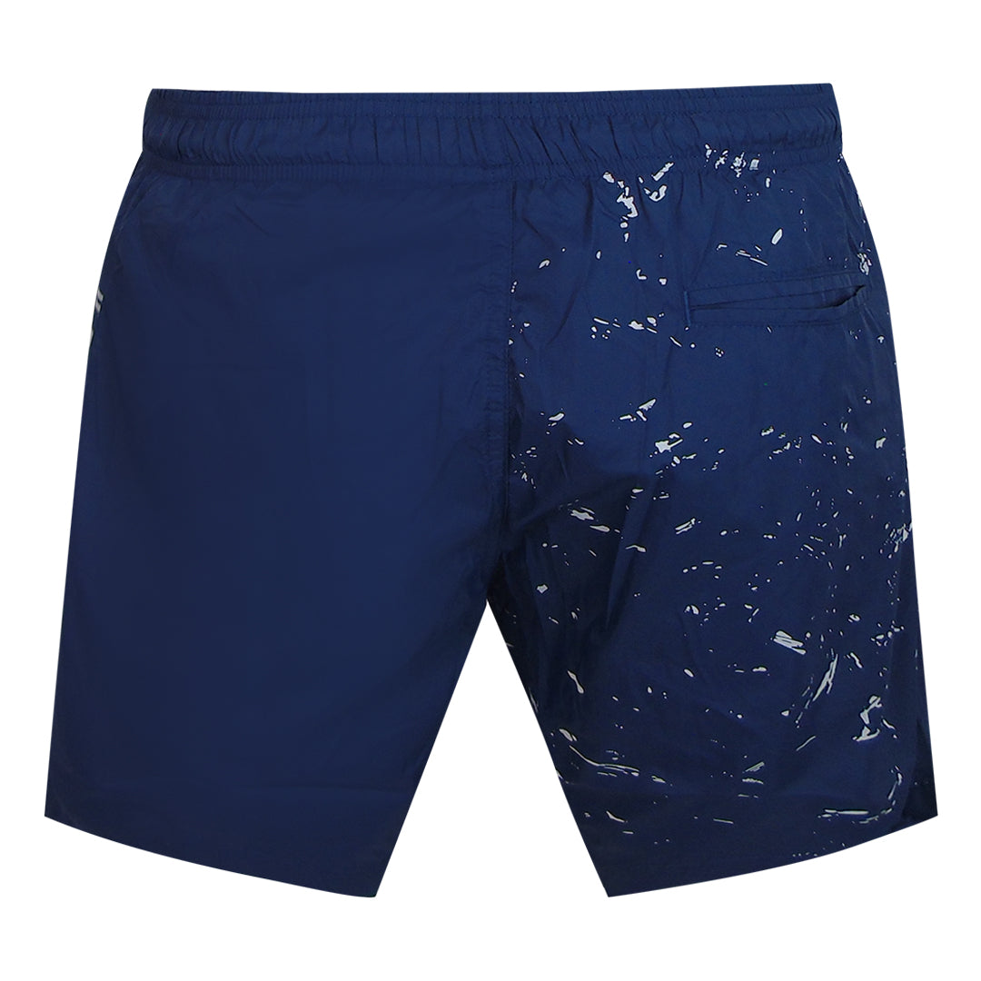 Plein Sport Water Tiger Logo Medium Boardshort Navy Blue Swim Shorts