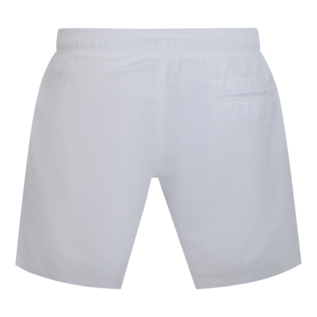 Plein Sport Shade Logo Medium Boardshort White Swim Shorts