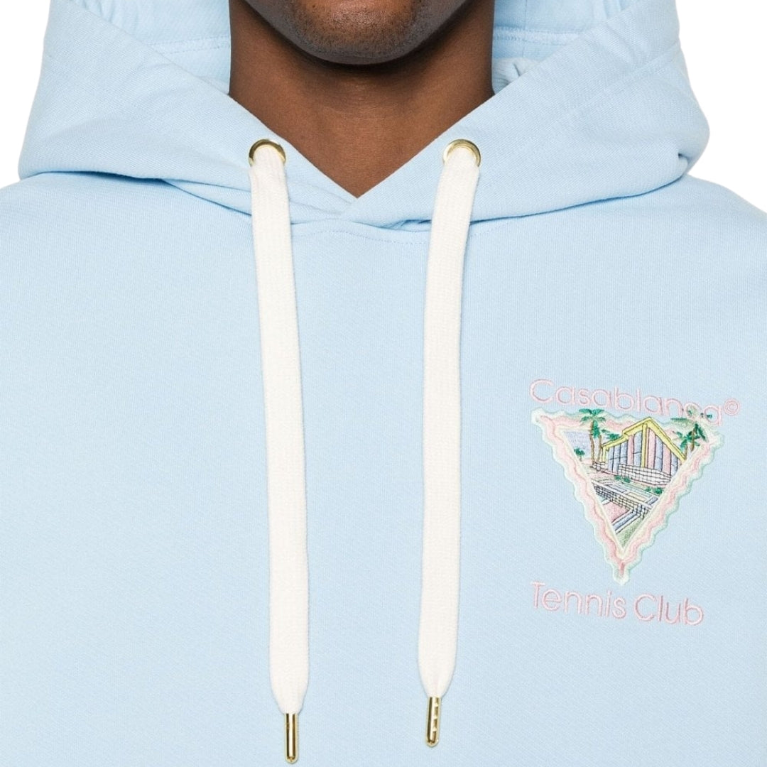 Casablanca Embroidered Maison De Reve Pale Blue Hoodie