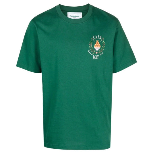 Casablanca Casa Way Design Green T-Shirt S