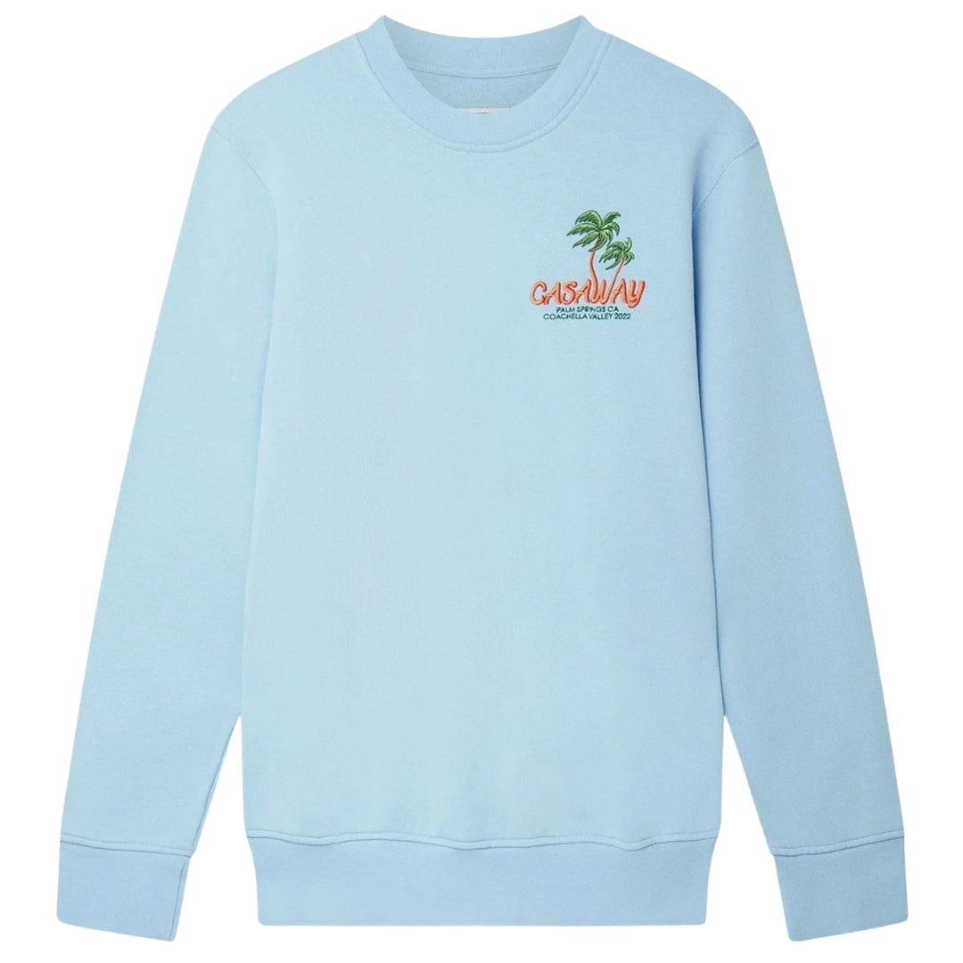 Casablanca Embroidered Coachella Valley Blue Sweatshirts