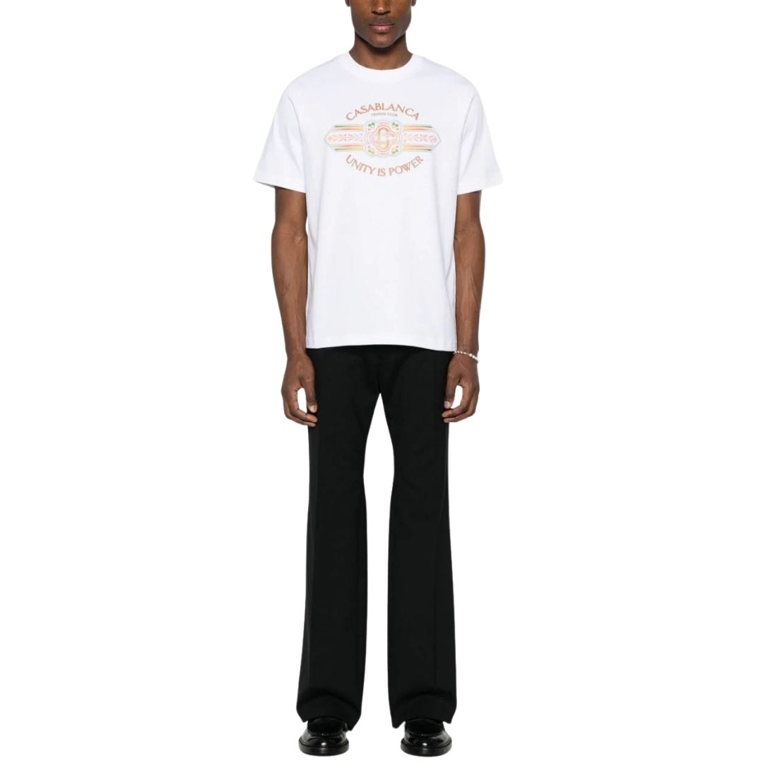 Casablanca Unity Is Power White T-Shirts