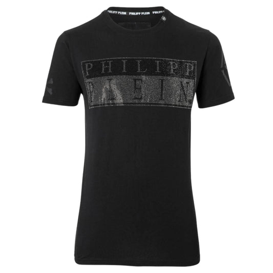 PHILIPP PLEIN PLEIN A17C MTK1358 PJY002N T-SHIRT MTK1358Blade02 BLACK/BLACK T-SHIRT MALE S