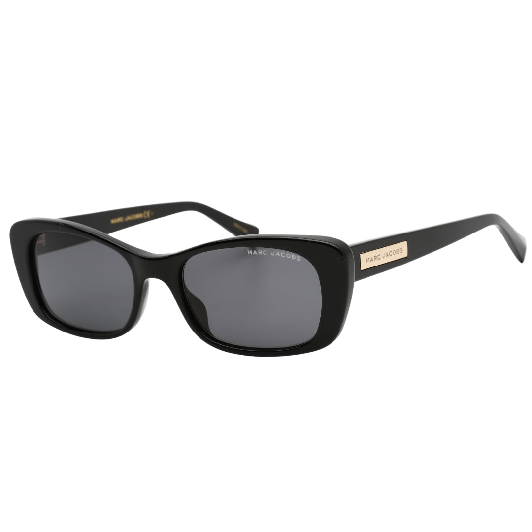 Marc Jacobs Small Rounded Grey Lensed Black Sunglasses