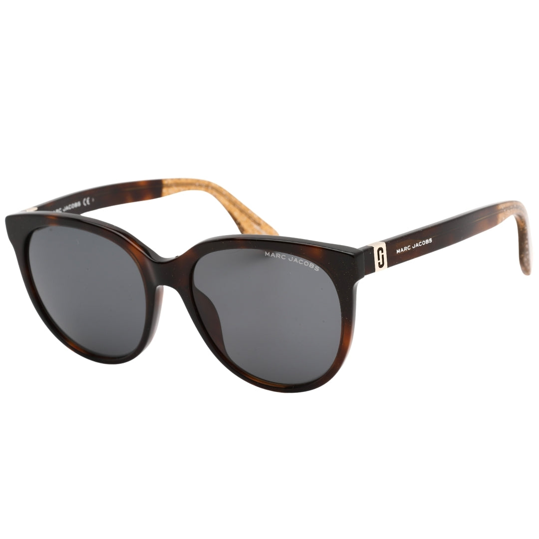 Marc Jacobs Grey Lensed Glitter Havana Brown Sunglasses
