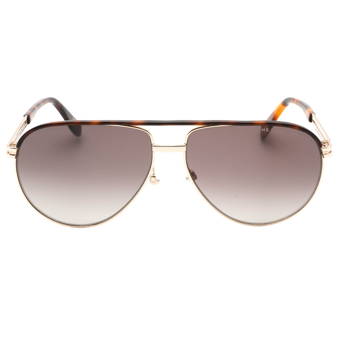 Marc Jacobs Aviator Brown SF Lensed Havana Gold Sunglasses