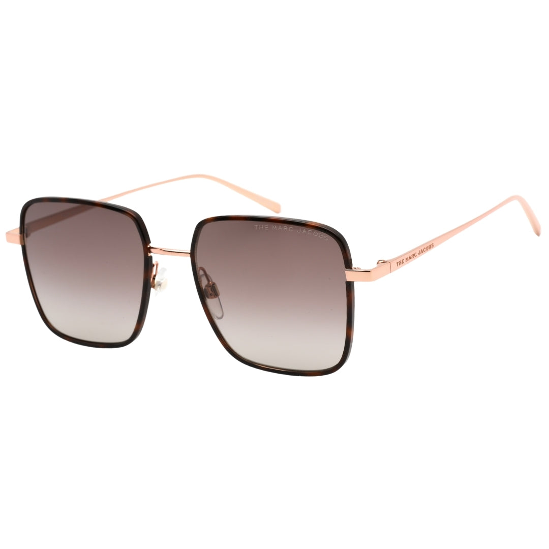 Marc Jacobs Brown Gradient Lens Rose Gold Sunglasses
