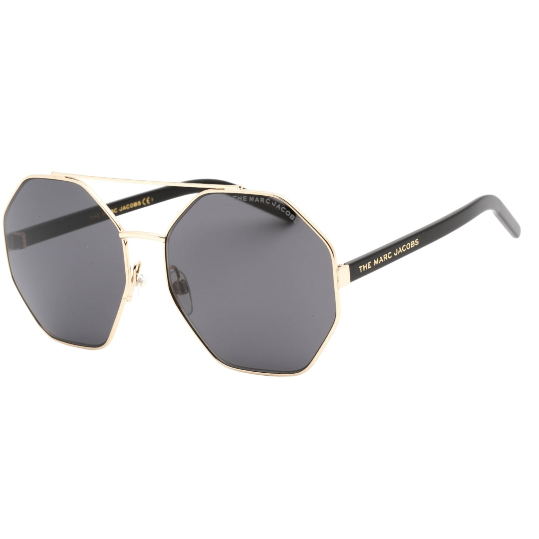 Marc Jacobs Hex Grey Lensed Gold Sunglasses