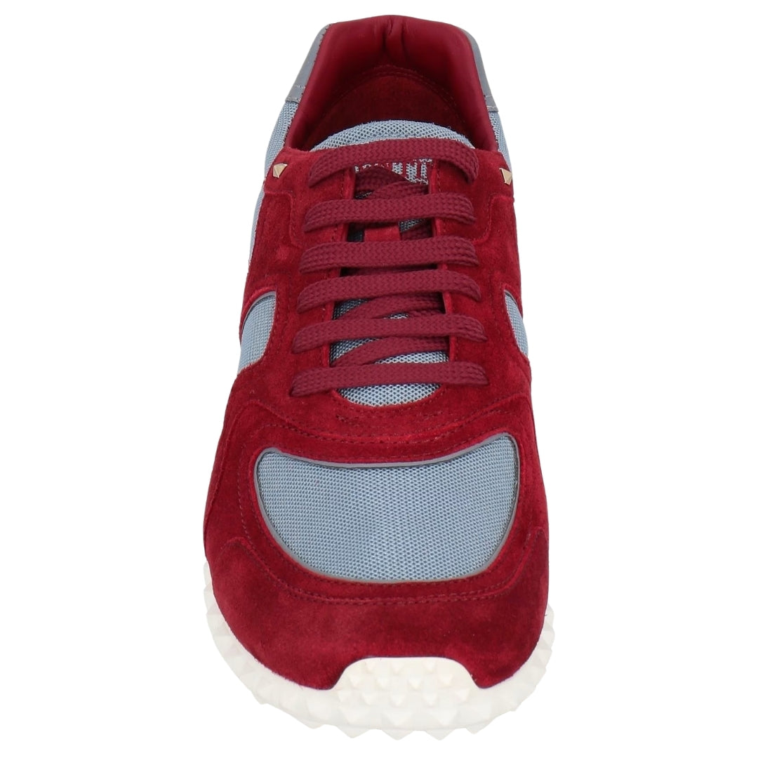 VALENTINO NY0S0A40 39P BURGANDY/BLUE TRAINERS Mens UK 7