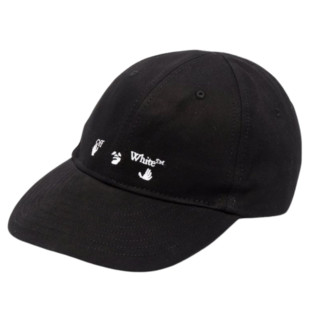 Off-White Hands Off Logo Baseball Cap Black Hat