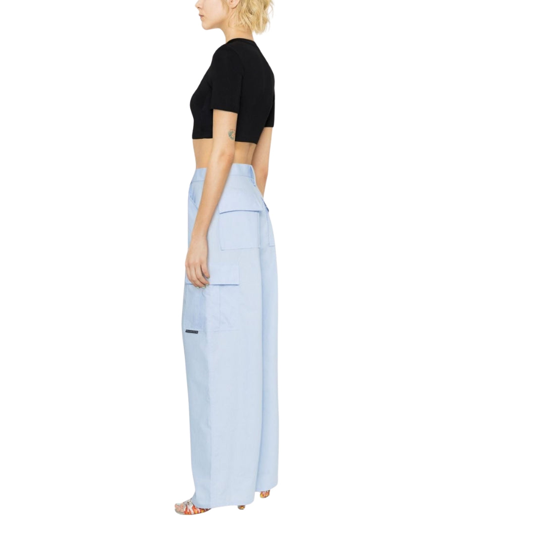 Off-White Zip Logo Crop Tee Black M