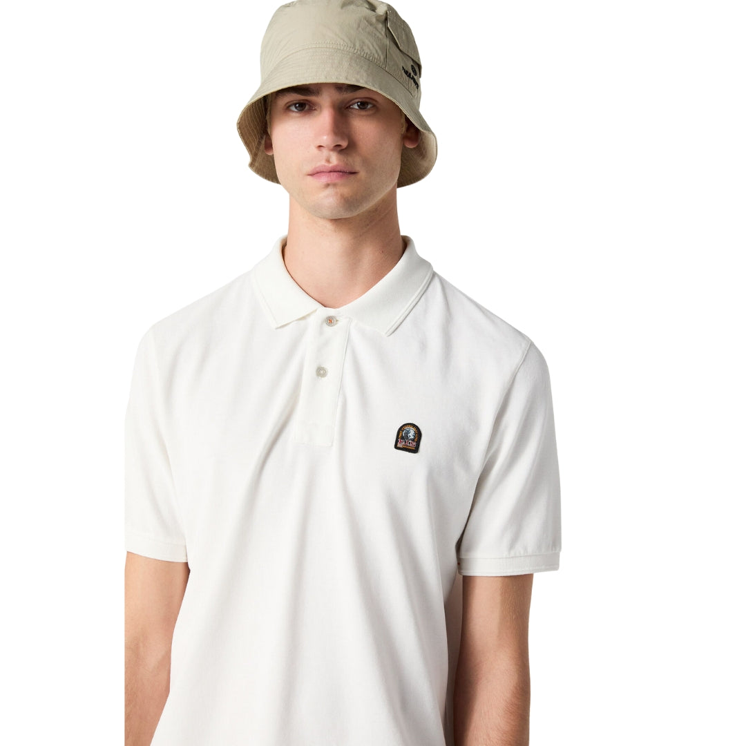 Parajumpers PATCH POLO - MAN 251MPMPOPO02 WHITE L