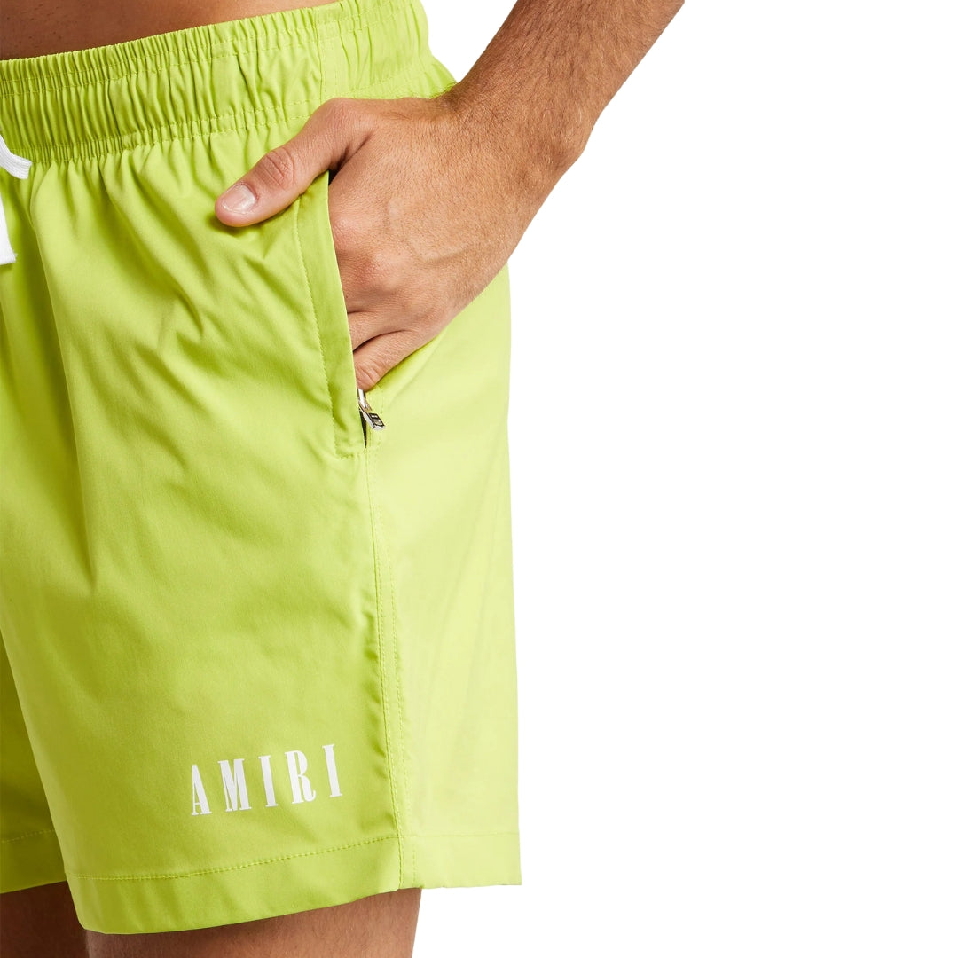 Amiri Core Logo Swimtrunk Lime