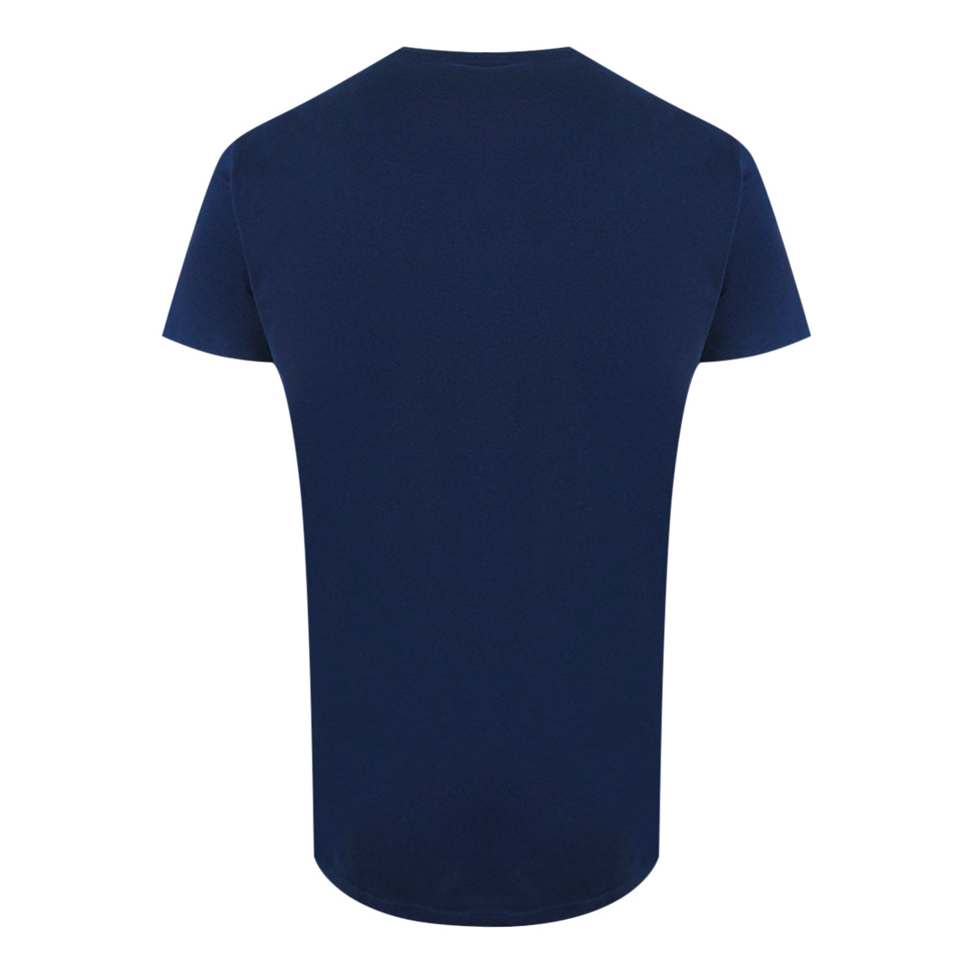 Palm Angels Classic Logo Navy Blue T-Shirt