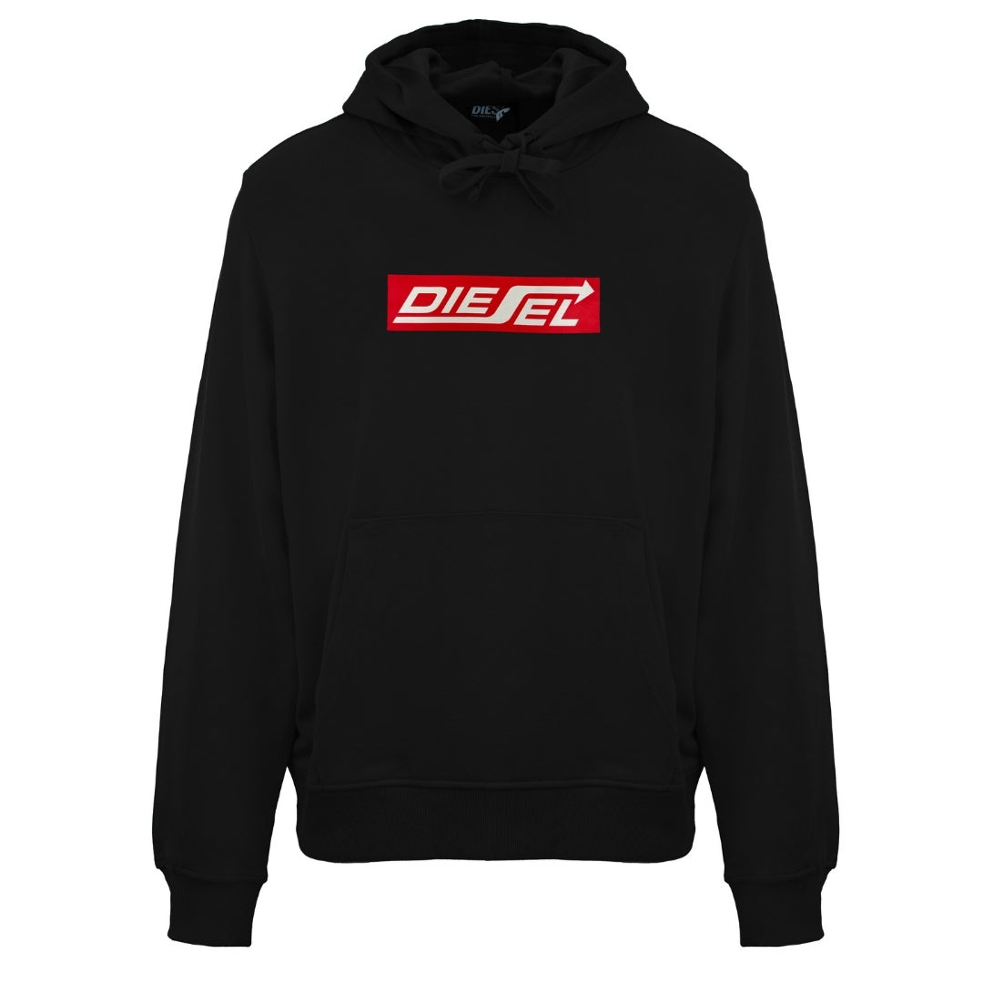 Diesel Arrow Logo Black Caviar Hoodie