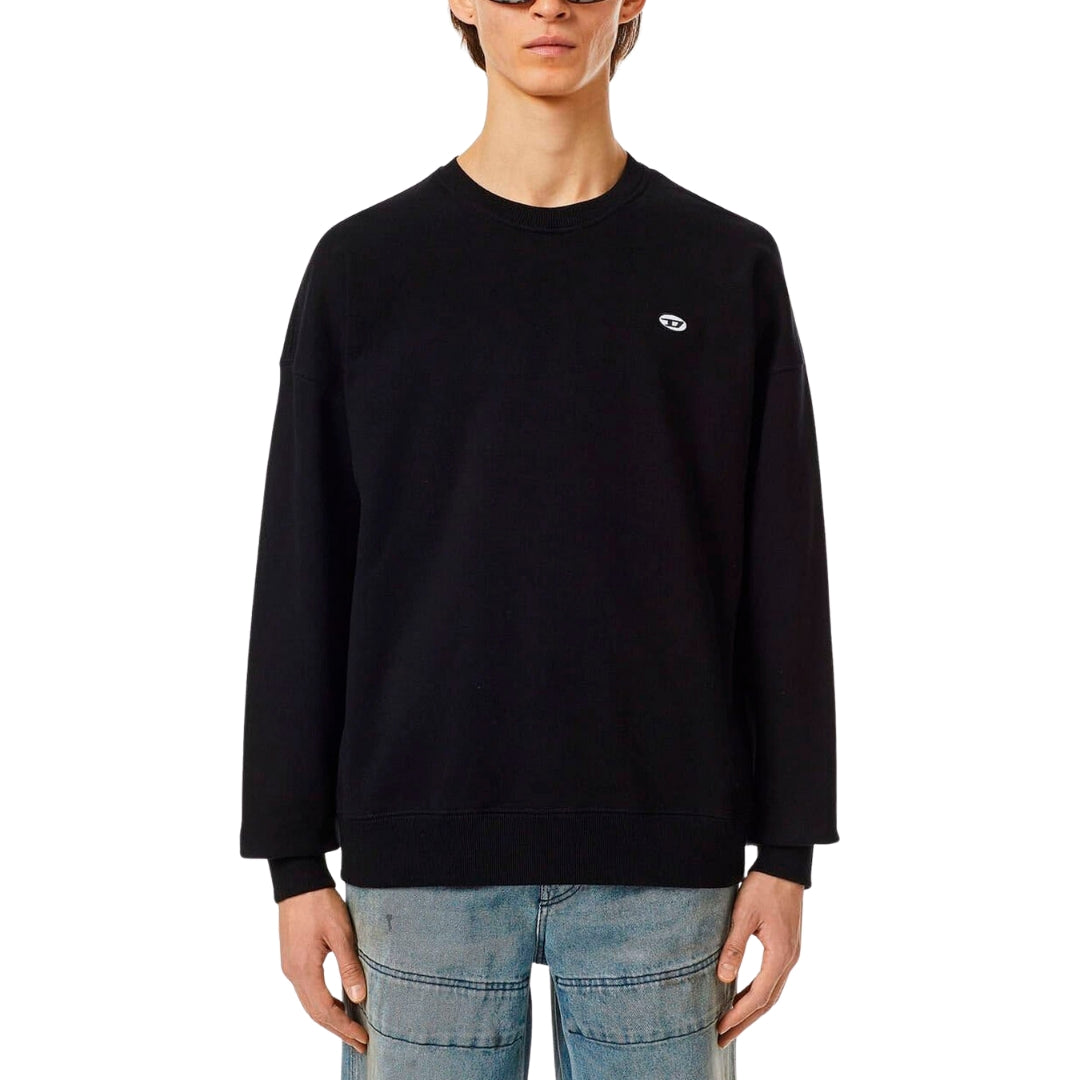 Diesel Small Logo Black Sweatshirt