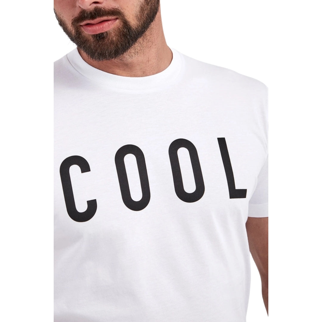 Dsquared2 Cool Print Logo White T-Shirt S