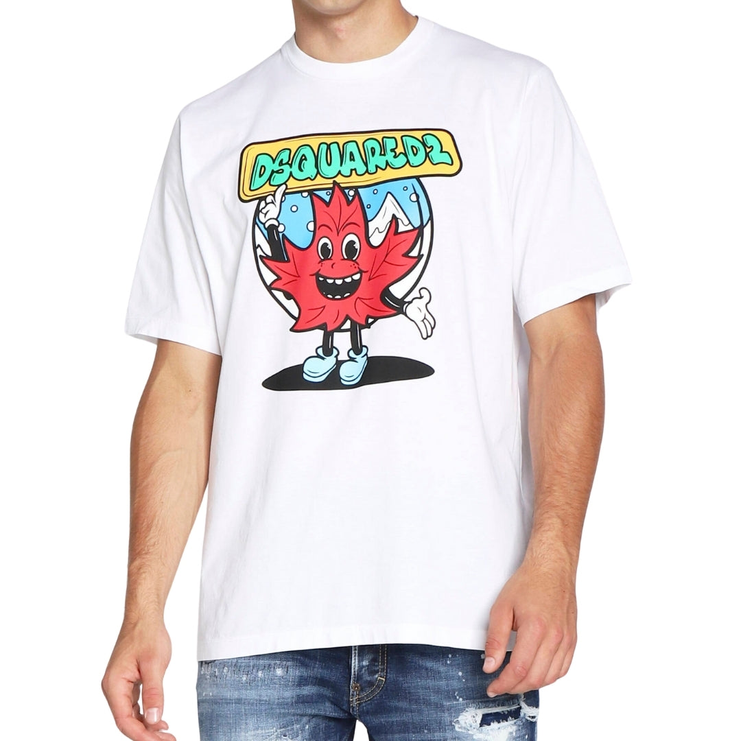 DSQUARED2 S71GD1197 S22427 100 100 White T-Shirt Mens L