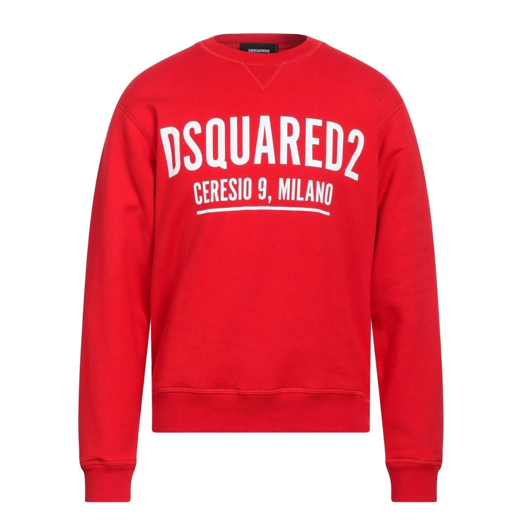 Dsquared2 Ceresio Logo Crewneck Red Sweatshirt