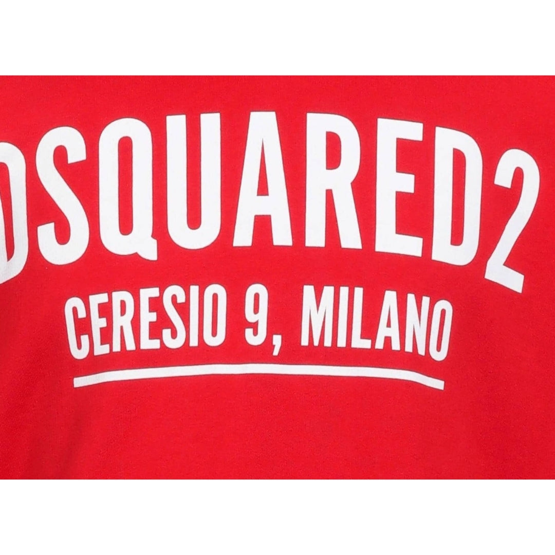 Dsquared2 Ceresio Logo Crewneck Red Sweatshirt