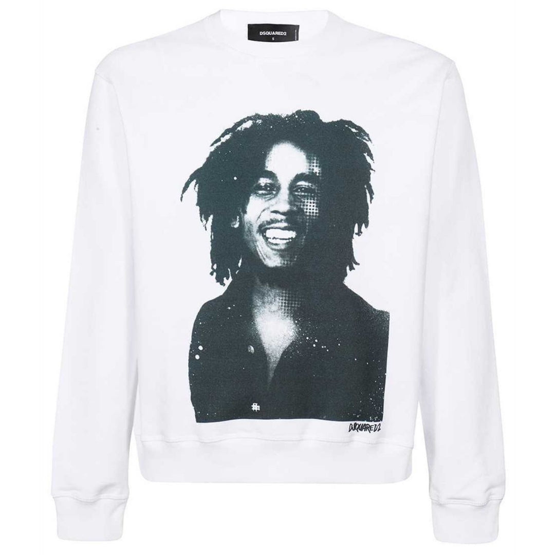 Dsquared2 Bob Marley Cool Fit White Sweatshirt XS