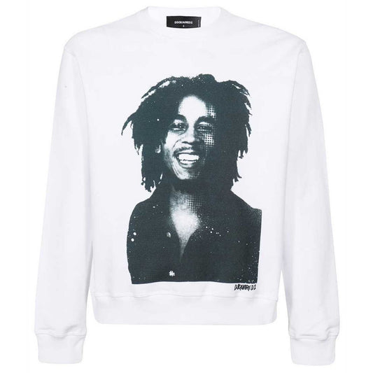 Dsquared2 Bob Marley Cool Fit White Sweatshirt XS
