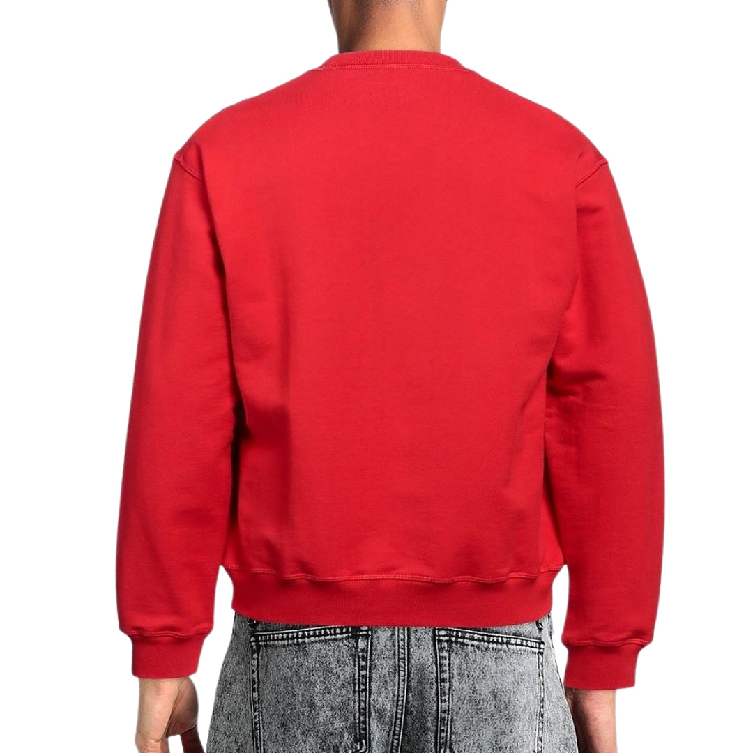 Dsquared2 Bold Maple Leaf Logo Red Sweatshirt M