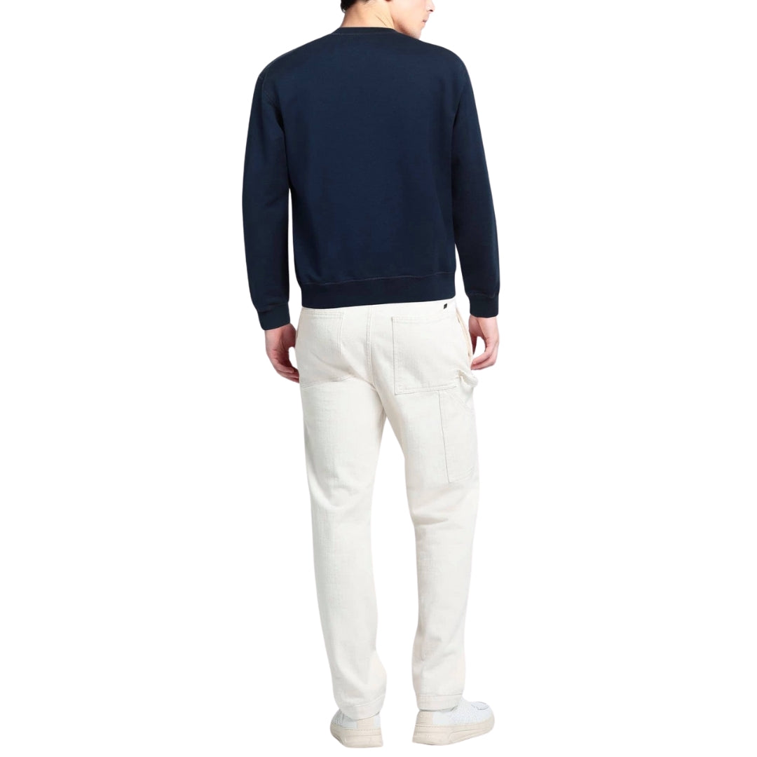 Dsquared2 Bold Maple Leaf Logo Navy Blue Sweatshirt