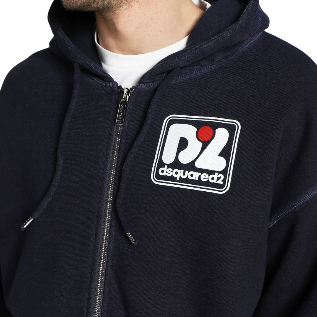 Dsquared2 Hercalina Fit dark Navy Blue Hoodie